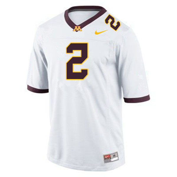 Men #2 Phillip Howard Minnesota Golden Gophers College Football Jerseys Sale-White
